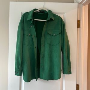 * Oversized Suede Button Down - donating by 2/21